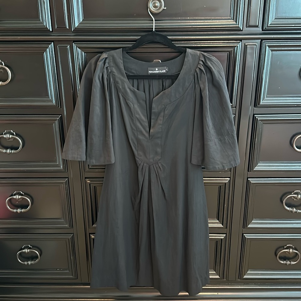 Pomander Place Black Finley Flutter Sleeve dress
